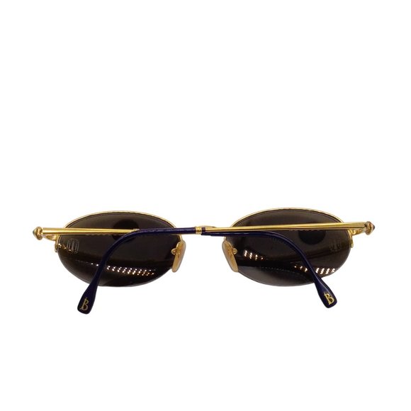 BOUCHERON BLUE VINTAGE 1990S RETRO ROUND LENS GOLD PLATED SUNGLASSES main image 8